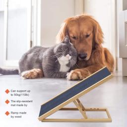 Rampa para animais de estimação para todos os cães e gatos, bom acesso ao sofá para cães e gatos-suporte até 60lb, superfície antiderrapante para animais mais velhos - Image 3