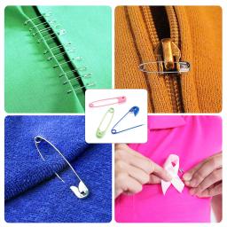 50/100 pces pinos de segurança coloridos diy ferramentas de costura agulhas de aço inoxidável grande pino de segurança estofando artesanato jóias que faz suprimentos - Image 6