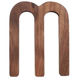 Carta De Madeira De Noz Com Nome Personalizado, Alfabeto Inglês, Coração De Pé Livre, Artesanato De Design De Arte, Casamento E Decoração De Casa, 1PC - Image 5