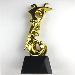 Troféu De Resina Personalizado, Lembranças De Esportes De Academia, Prêmios De Ouro, Lembrança Banhada A Ouro, Taça De Artesanato, 29 cm, 30 cm, 31cm - Image 5