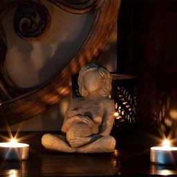 Home Decor Estátua Nascimento Nu Segurando Um Bebê Mão Esculpida Decoração Moderna Escultura Para A Mãe Ornamento Para O Escritório Bedroo - Image 3