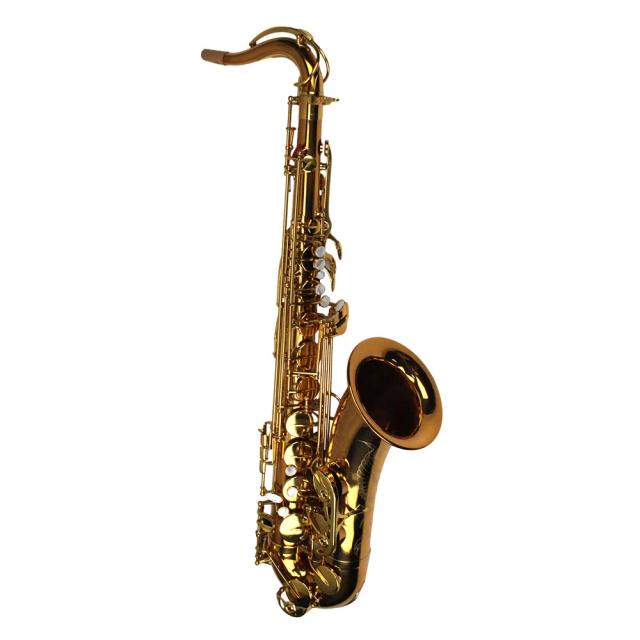 Saxofone Tenor Profissional de Alta Qualidade com Tom de Ouro Escuro