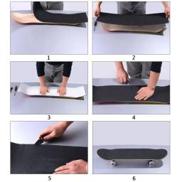 Longboarding Griptape para Skate Deck, antiderrapante Lixa Decks Adesivo, Acessório de Skate, 85x24cm - Image 6