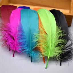 Penas de ganso naturais para artesanato, vestuário decorativo de 5-7 "13-18cm para casamento - Image 2