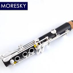Moresky-clarinete bb, clarinete de madeira, ébano, 17 chaves, almofada, granadilla, sib, clarinete m6 - Image 3