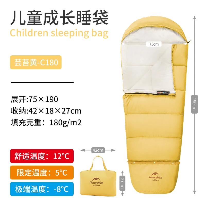 Naturehike-Saco de Dormir Infantil, Splicing Estendido, Camping, Caminhadas, Quente, Múmia, Exterior - Image 1