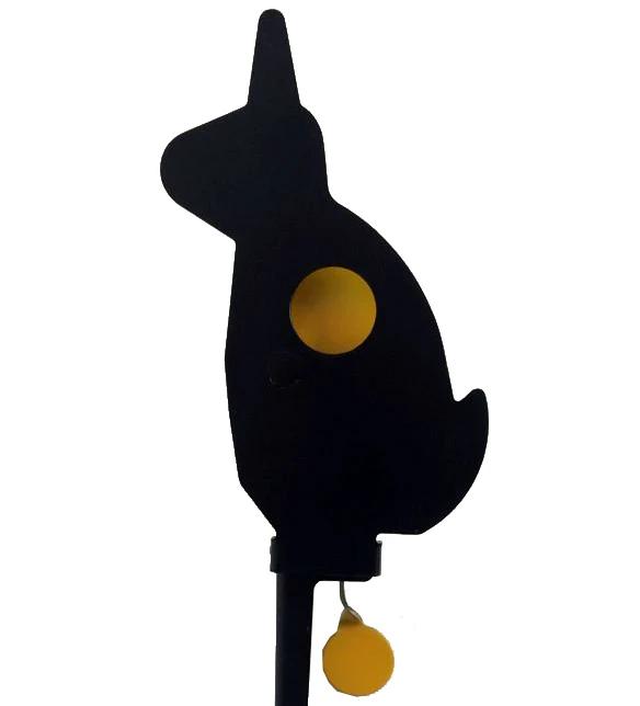 Alvos de Metal para Tiro ao Alvo com Redefinição Automática - Corvo, Mouse, Esquilo e Coelho para Paintball e Prática em Chão Zero