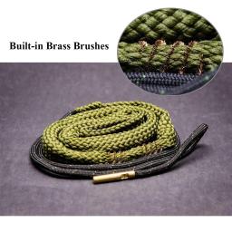 Kit de limpeza de arma ferramenta rifle barril calibre corda 22 cal.223 cal.38 cal & 5.56mm,7.62mm,12ga airsoft caça arma barril mais limpo - Image 3