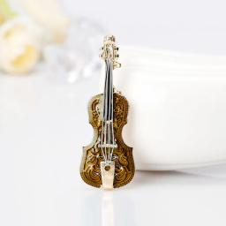 Morkopela Violino Esmalte Broches para Mulheres, Pinos De Metal, Clipe Cachecol, Jóias Da Moda, Acessórios De Roupas - Image 4