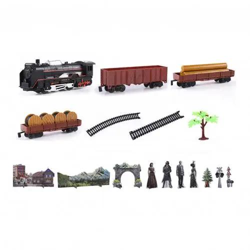 Trem de Brinquedo Retrô Clássico com Carros e Trilhos - O Presente Perfeito para Crianças