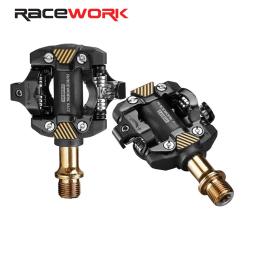 RACEWORK-M211 Pedais de bicicleta, Mountain Bike Pé Resto, Auto-Locking, Clip, Grampo, SPD Ciclismo, Pedais MTB - Image 1