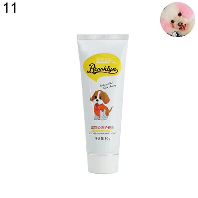 Creme Brilhante para Coloração de Animais de Estimação 80g - Corante Não Tóxico e Seguro para Cães