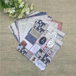 24 folhas de 6 "x6" azul e vermelho fundo jardim padrão de papel scrapbooking pacote de papel artesanal artesanato papel almofada de fundo artesanal - Image 5