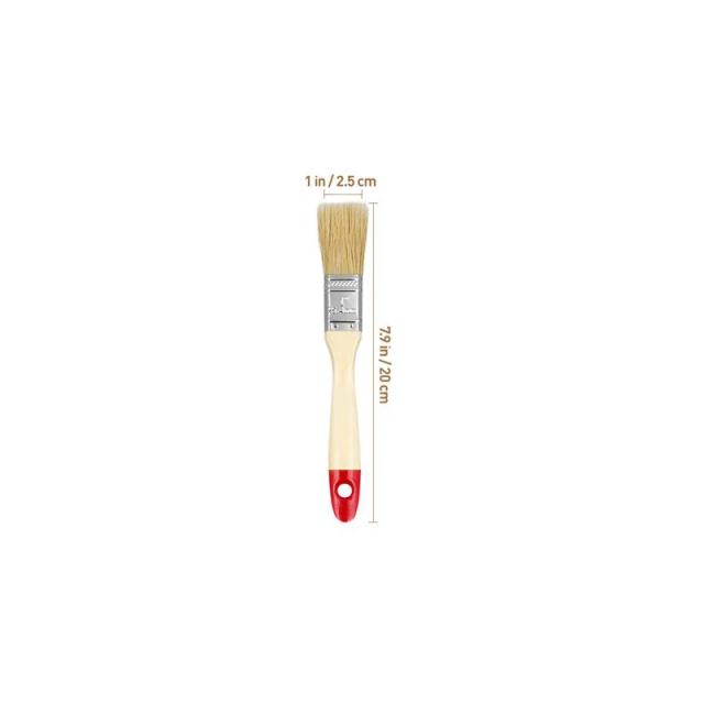 Pincéis Artísticos Profissionais com Cerdas em Madeira Sólida para Pintura em Óleo, Aquarela e Manchas em Parede