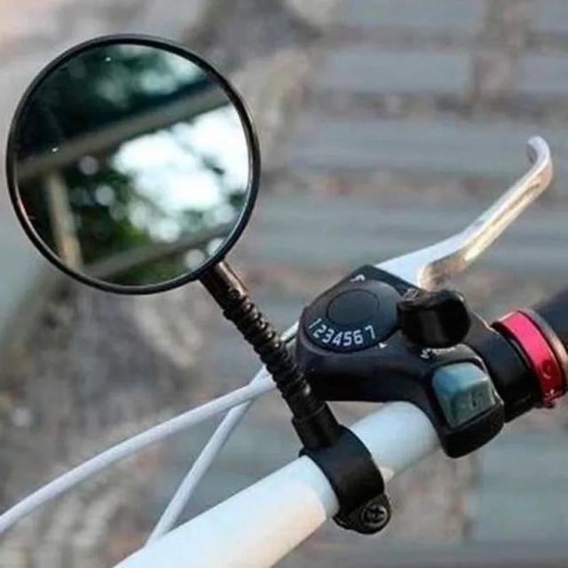 Ajuste de Alta Qualidade para Espelhos Traseiros de Bicicleta: Rotação Ideal para Mountain e Road Bikes com Guidão Flat