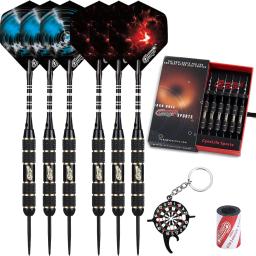 Cyeelife-conjunto de dardos de ponta de aço, 22g, profissional, com estojo de presente, 12 voos + apontador + ferramenta multifuncional, 6 pacotes - Image 2