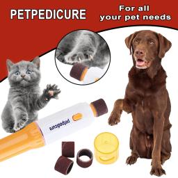 Pet cortador de unhas cão gato cão gato elétrico grooming grooming moedor aparador seguro clipper arquivo de unhas para o cão - Image 5