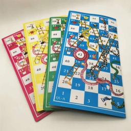 Jogos de tabuleiro portáteis engraçados para crianças, conjunto de jogos de festa com escada de papel de cobra e xadrez voadores, brinquedos para crianças de 25x25 cm - Image 6