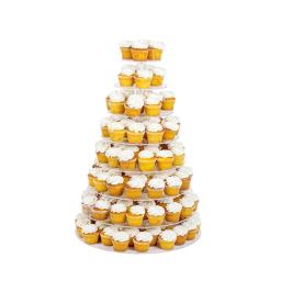 3/4/5/6 Tier Cupcake Bolo Suporte Para Festa de Casamento Acrílico Transparente Buffet Display Rack Sobremesa Removível Bolo Titular Aniversário - Image 5