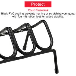 Rack de armazenamento de 4 polegadas para pistola, display multifuncional, suporte de segurança com pés antiderrapantes - Image 6