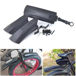Para-lamas dianteiro e traseiro para bicicletas, 2 peças, proteção contra lama, para bicicletas mtb, ciclismo, pisca-lamas - Image 1