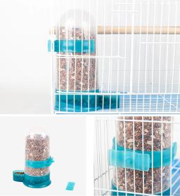 Alimentador automático do pássaro comida de armazenamento de água papagaio alimentador automático recipiente de bebida de água dispensador de alimentos gaiola animais de estimação aves suprimentos - Image 5