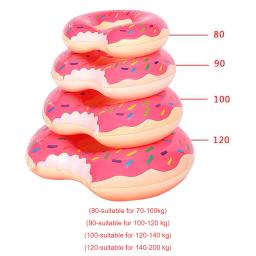 Anel de assento de verão brinquedo bóia colchão inflável donut natação anel engrossado pvc verão praia flutuador brinquedo natação círculo - Image 6