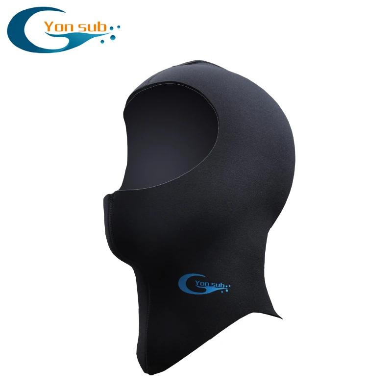 Chapéu de natação de neoprene com ombro para homens e mulheres, capuz, capacete de surf, mergulho, pesca submarina, acessórios, 3mm, 5mm - Image 1