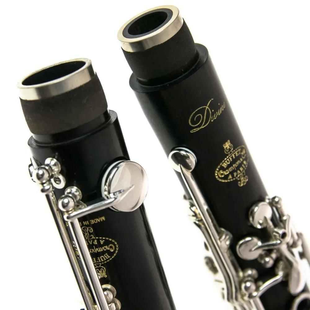 De Xin-Divinine baquelite clarinetes, chave níquel prata, caso de instrumentos musicais, bocal palhetas, Bb profissional - Image 1