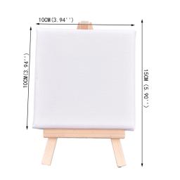 Mini tela em branco para pintura, tinta acrílica com cavalete de qualidade, arte suprimentos, papelaria artista, presentes infantis, 1 conjunto - Image 6