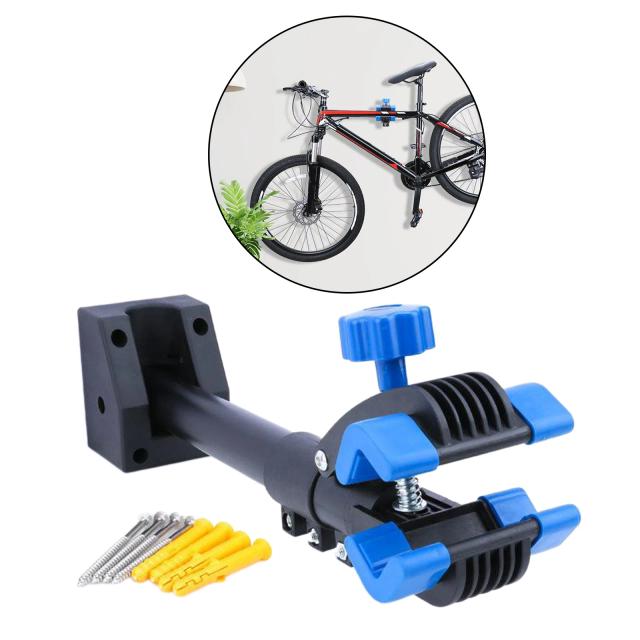 Suporte de Bicicleta Ajustável para Parede com Balcão de Reparos e Fixador para Manutenção na Garagem