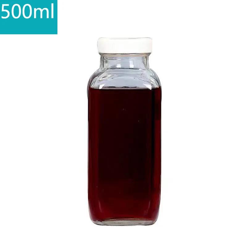 Garrafas de leite de vidro com garrafas de vidro reutilizáveis, para copos e bebidas, festas, casamentos, churrasco, piqueniques - Image 1
