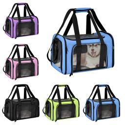 Pet transportadora mochila, saco do transporte, gato carregando caixa, saco de viagem, gaiola dobrável - Image 1