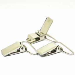 Prendedor de metal para chupeta tipo suspensório, fecho de metal com clip para tecido, acessórios de gancho de costura, tamanhos 20mm/25mm/30mm/35mm - Image 3
