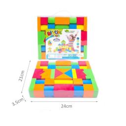 38 pçs/set iluminação diy espuma blocos de construção macios ambientalmente amigável eva criatividade brinquedos educativos das crianças - Image 5