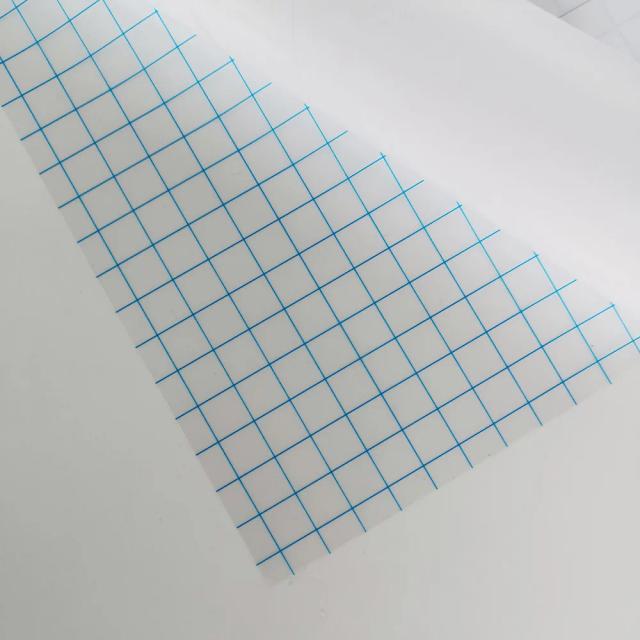 Fita de Transferência de Vinil Auto-Adesiva com Grade de Alinhamento, Ideal para Paredes - 30x102cm