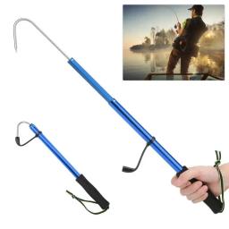 60/90/120cm mar pesca telescópica gaff liga de alumínio lança gancho peixe enfrentar ferramenta pesca ao ar livre 3 tipo tamanho - Image 1