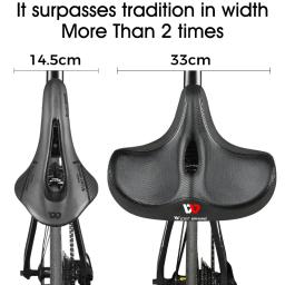 West biking ergonômico macio selim de bicicleta ampliar engrossar almofada mtb estrada sela confortável respirável assento ciclismo - Image 4