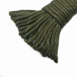 Paracord reflexivo para acampamento ao ar livre, cabo paraquedas, colhedor, acessórios da barraca, 7 núcleos do suporte, 4mm - Image 3