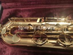 Instrumento musical jupiter JBS-593 gl e flat baritone saxofone latão ouro laca pérola botão saxofone com lona caso - Image 4