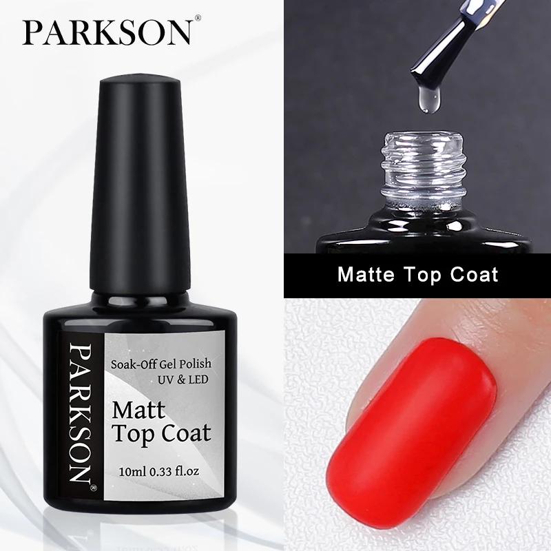 Parkson-Gel Primer Esmalte, Verniz Híbrido, Soak Off, Top Base, Arte, Cores Glitter Preto, LED UV, Nova Chegada, 12ml - Image 1