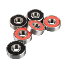 Rolamento de roda de skate 2x608 2rs, rolamento de roda de skate com vedação vermelha antiferrugem 8x22x7mm e 10 peças - Image 5