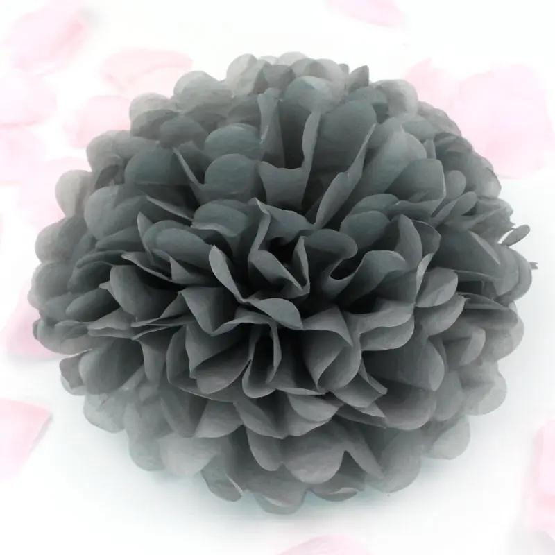 12cm/15cm/20cm/25cm/30cm/35cm (4-14 Polegada) casamento pompons de papel decorativo pompons bolas festa decoração de casa tecido decoração de aniversário - Image 1