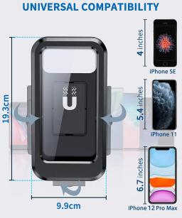 Untoom-Suporte do telefone à prova d'água para bicicleta e motocicleta, guidão universal de bicicleta, suporte para celular - Image 3