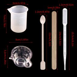 Kit de moldes de resina para bandeja, faça você mesmo, molde para bolo epóxi de silicone, artesanal, resina uv, ferramentas de joalheria, materiais para artesanato - Image 2