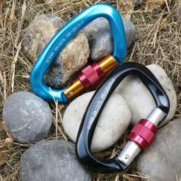Mosquetão de escalada profissional 25kn, trava de segurança de alumínio de aviação, equipamento de montanhismo para escalada ao ar livre - Image 6