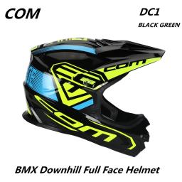 Capacete de mountain bike com dc1 ajustável, rosto inteiro, mtb, corrida, downhill, bmx, viseira estilo moto, removível, lavável - Image 2