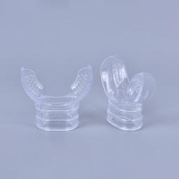 Silicone Snorkel Mergulho Tubo, Snorkel, Claro, Subaquático, Bocal, Regulador, Natação Acessórios, 1Pc - Image 3
