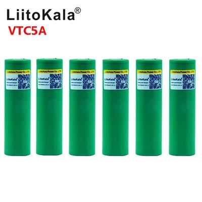 Liitokala 3.7 v 2600 mah vtc5a recarregável li-ion bateria 18650 akku us18650vtc5a 35a brinquedos lanterna