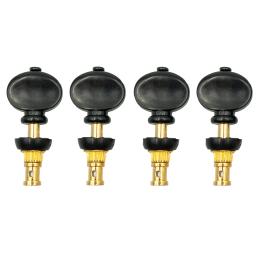 Pinos de ajuste de ukulele, cabeças de máquina, afinador, chaves, peças de guitarra, fricção preta - Image 4